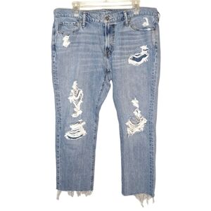 Abercrombie & Fitch 36 waist cropped cut jeans
